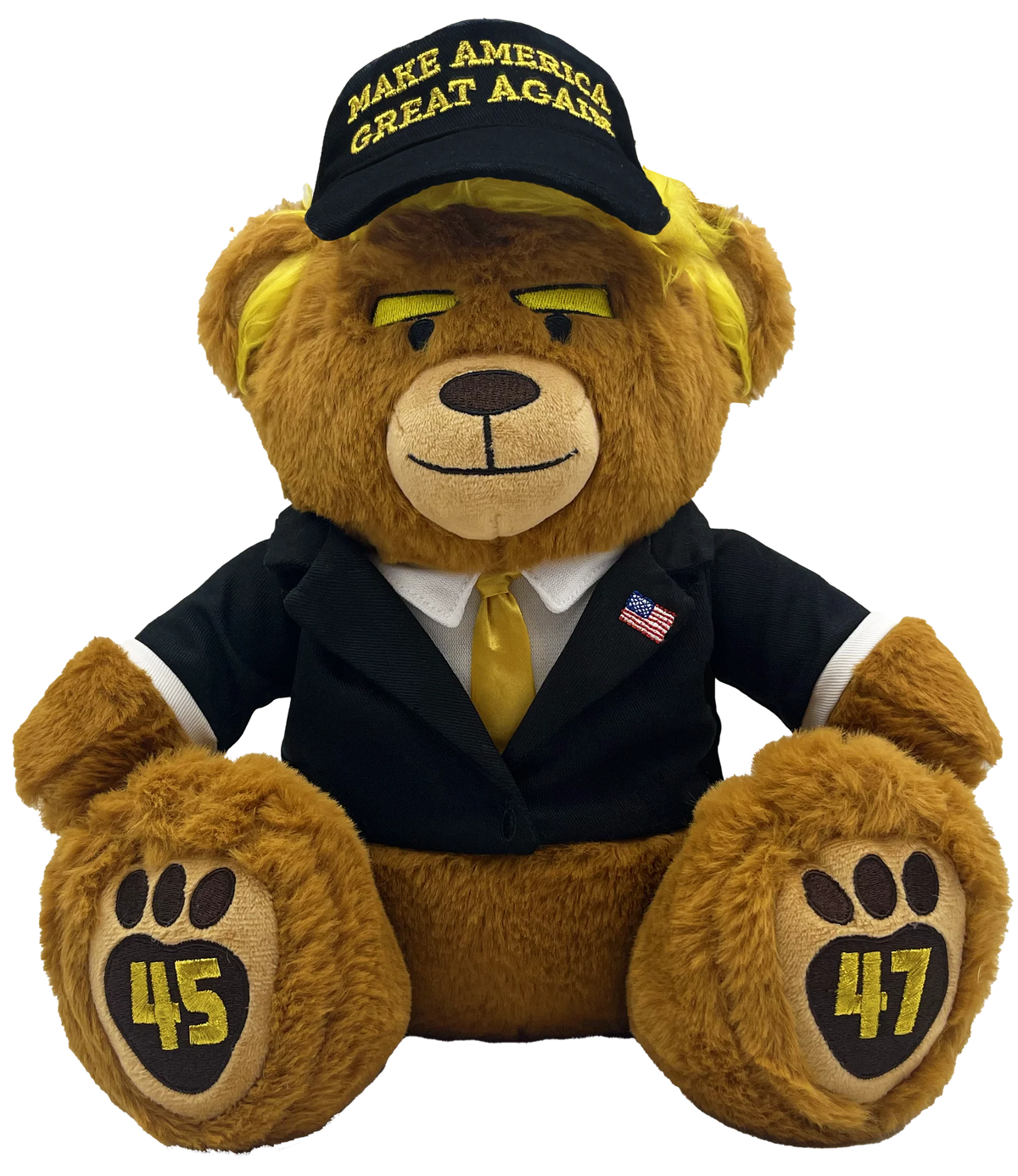 Black & Gold MAGA Bear