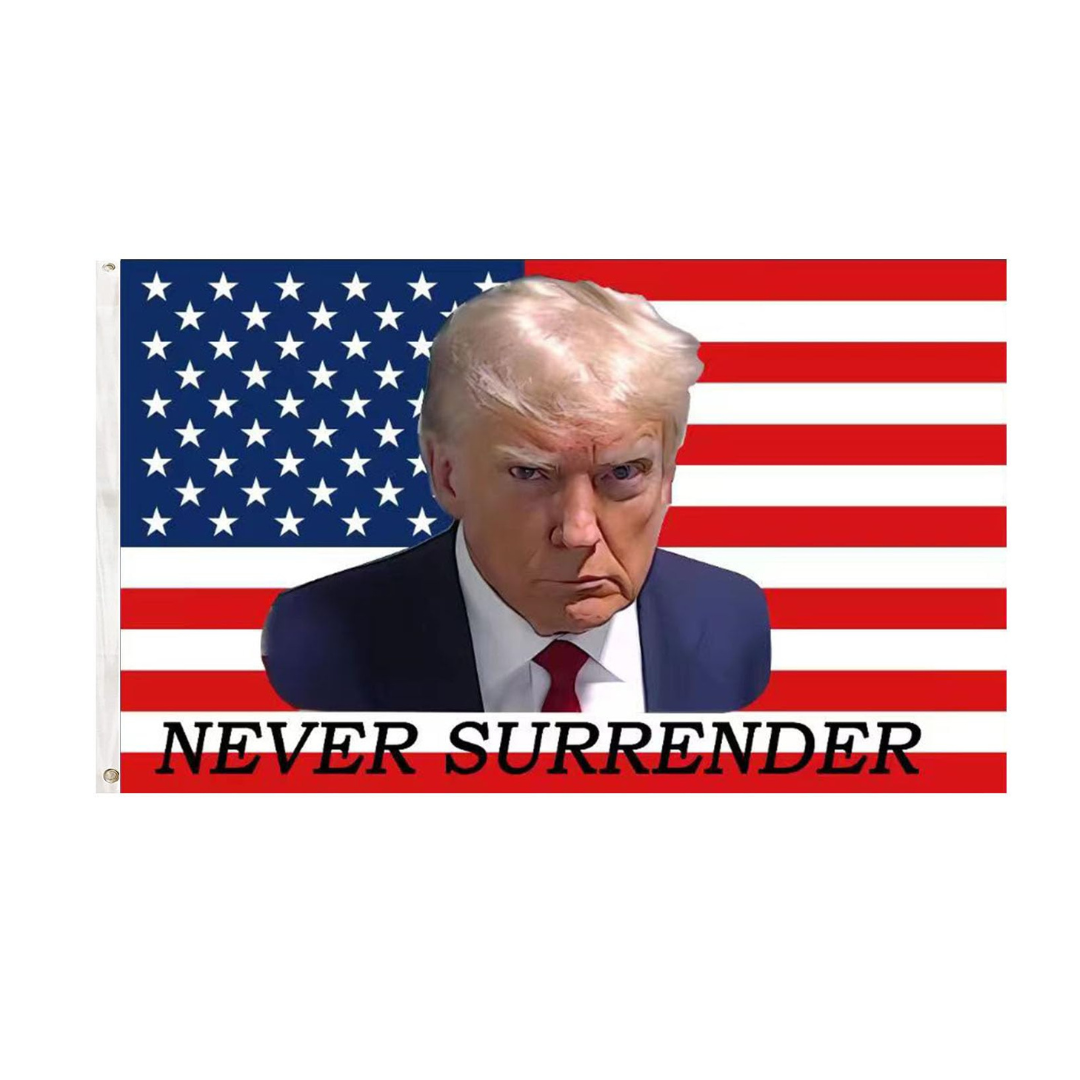 Trump "NEVER SURRENDER" American Warrior Flag
