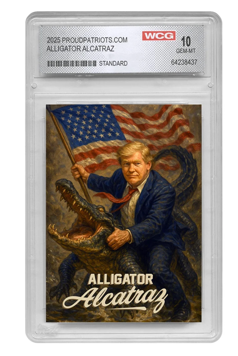 Alligator Alcatraz Collectible Trading Card (Professionally Graded GEM-MT 10