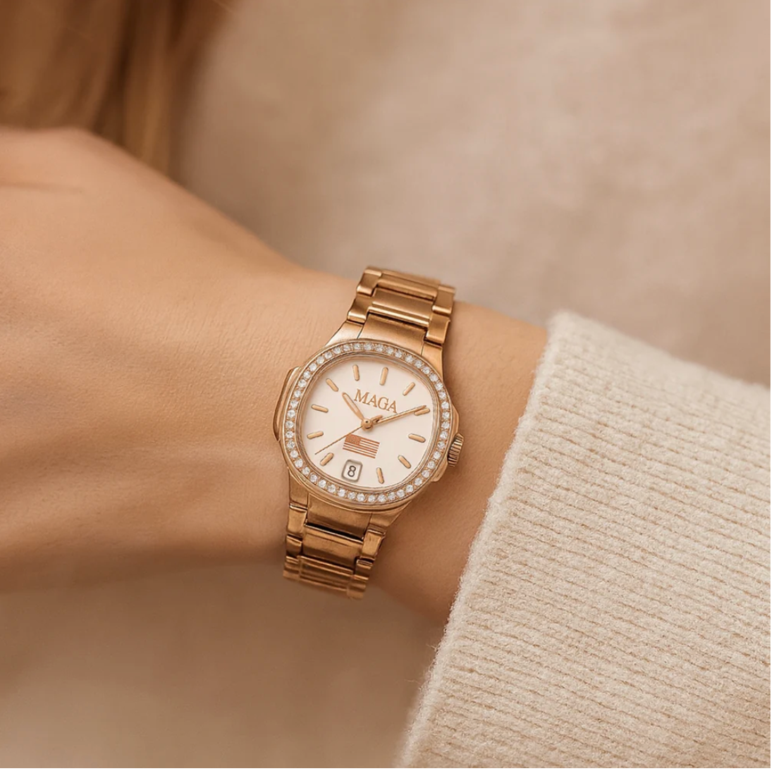 Rose Gold MAGA Watch