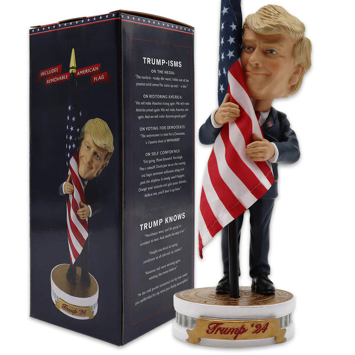 Trump Flag Bobblehead