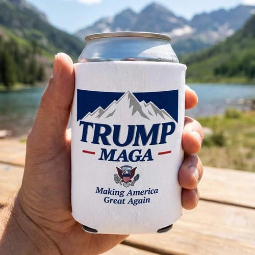 Trump MAGA Mountain Can Koozie