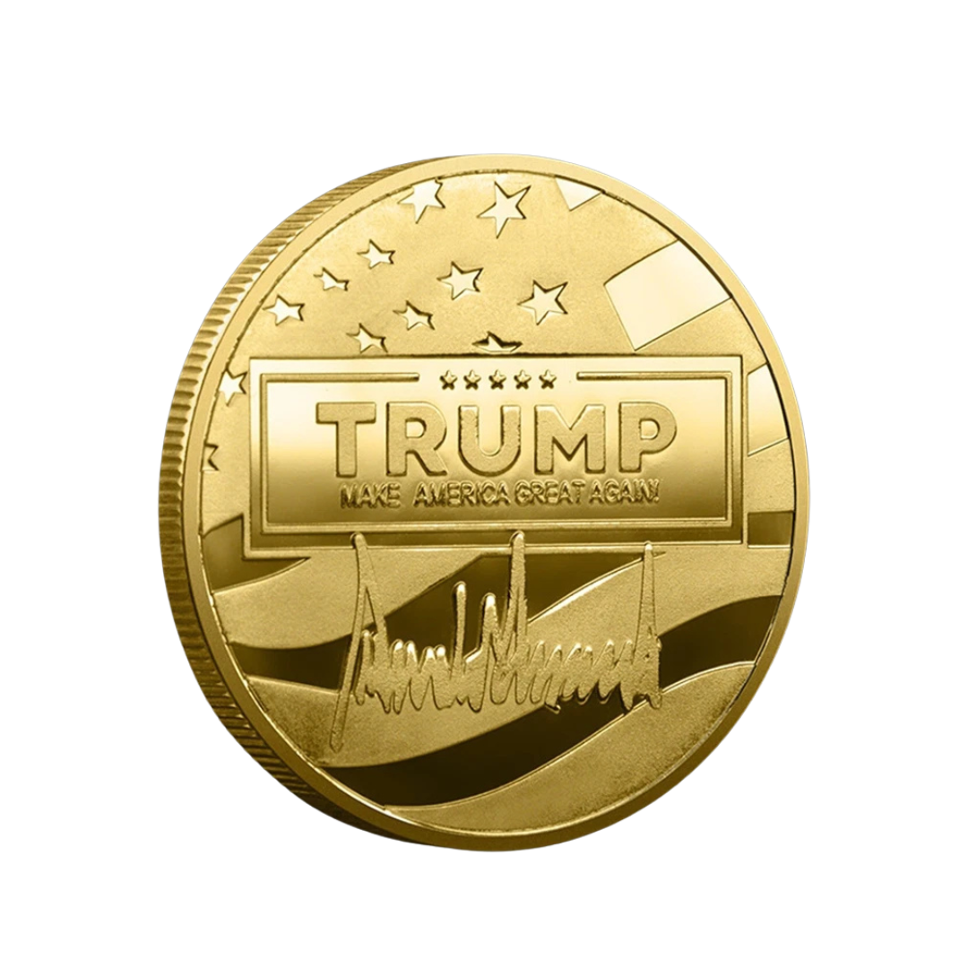 Trump "NEVER SURRENDER" Commemorative Gold Coin