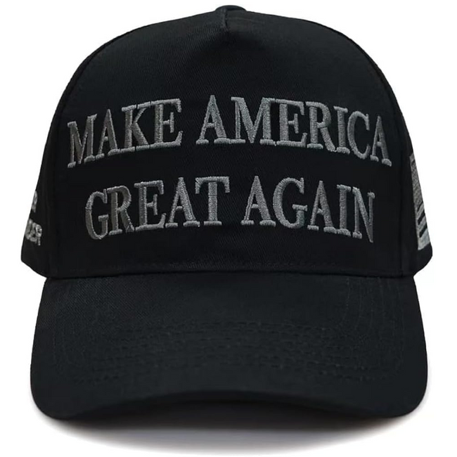 Premium Dark MAGA Hat - Silver Edition