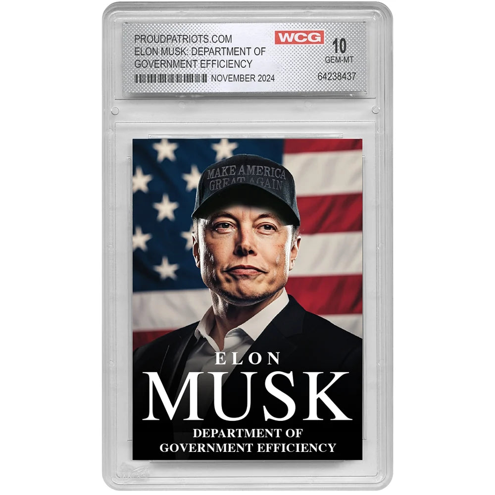 Elon Musk DOGE Trading Card - Graded Gem Mint 10 × 2