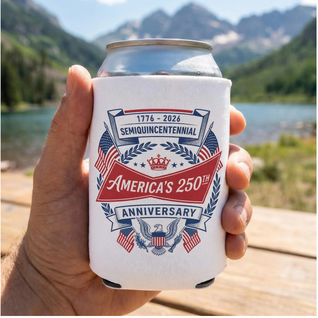 America’s 250th White Beer Parody Koozie