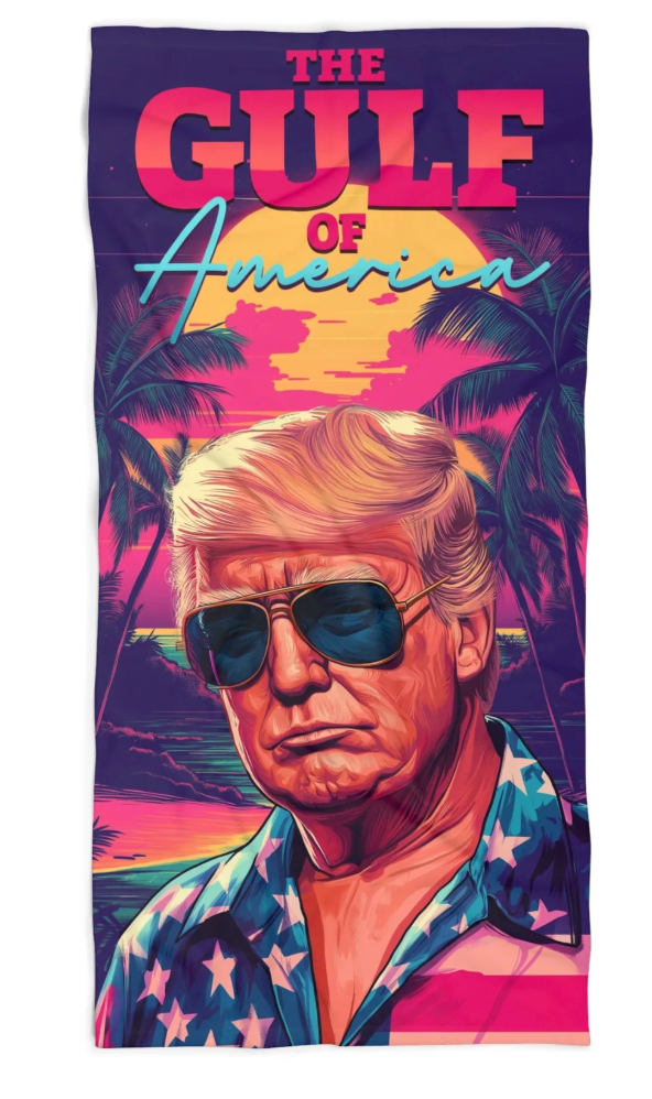Gulf of America Vintage-Style Beach Towel