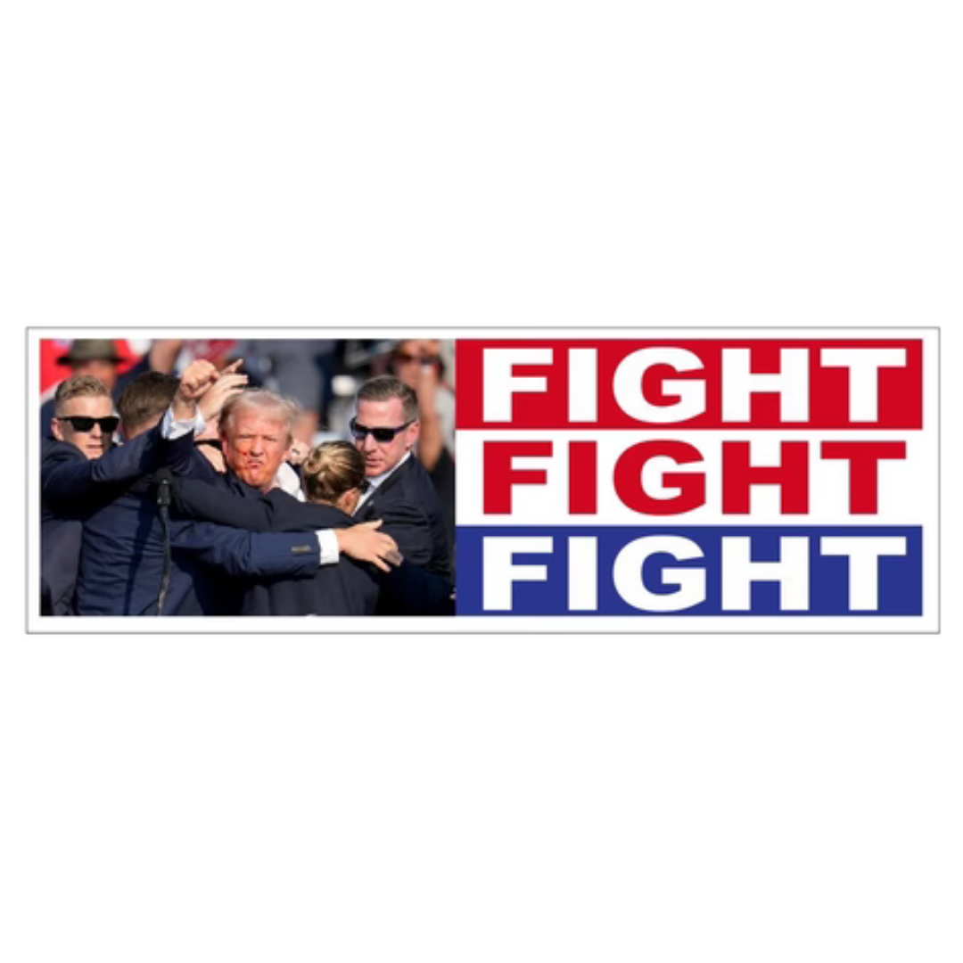 Trump "FIGHT FIGHT FIGHT" Rally Cry Sticker