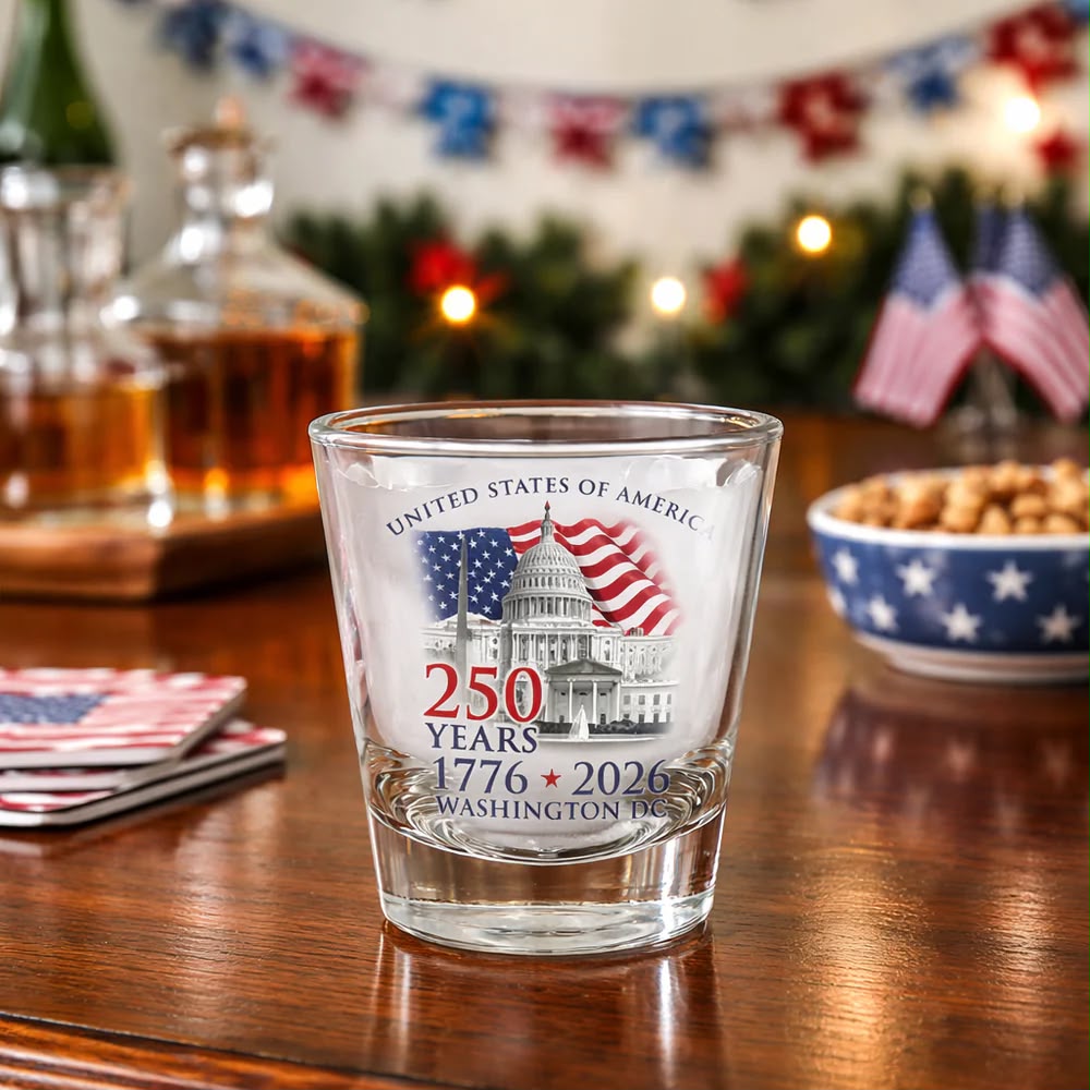 USA 250th Anniversary Washington DC Shot Glass