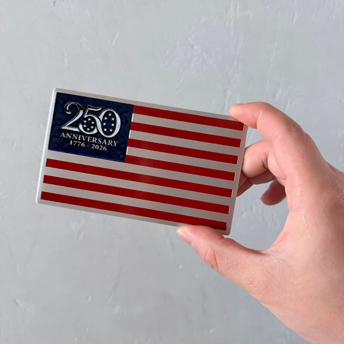 USA 250th Anniversary American Flag EMBLEM